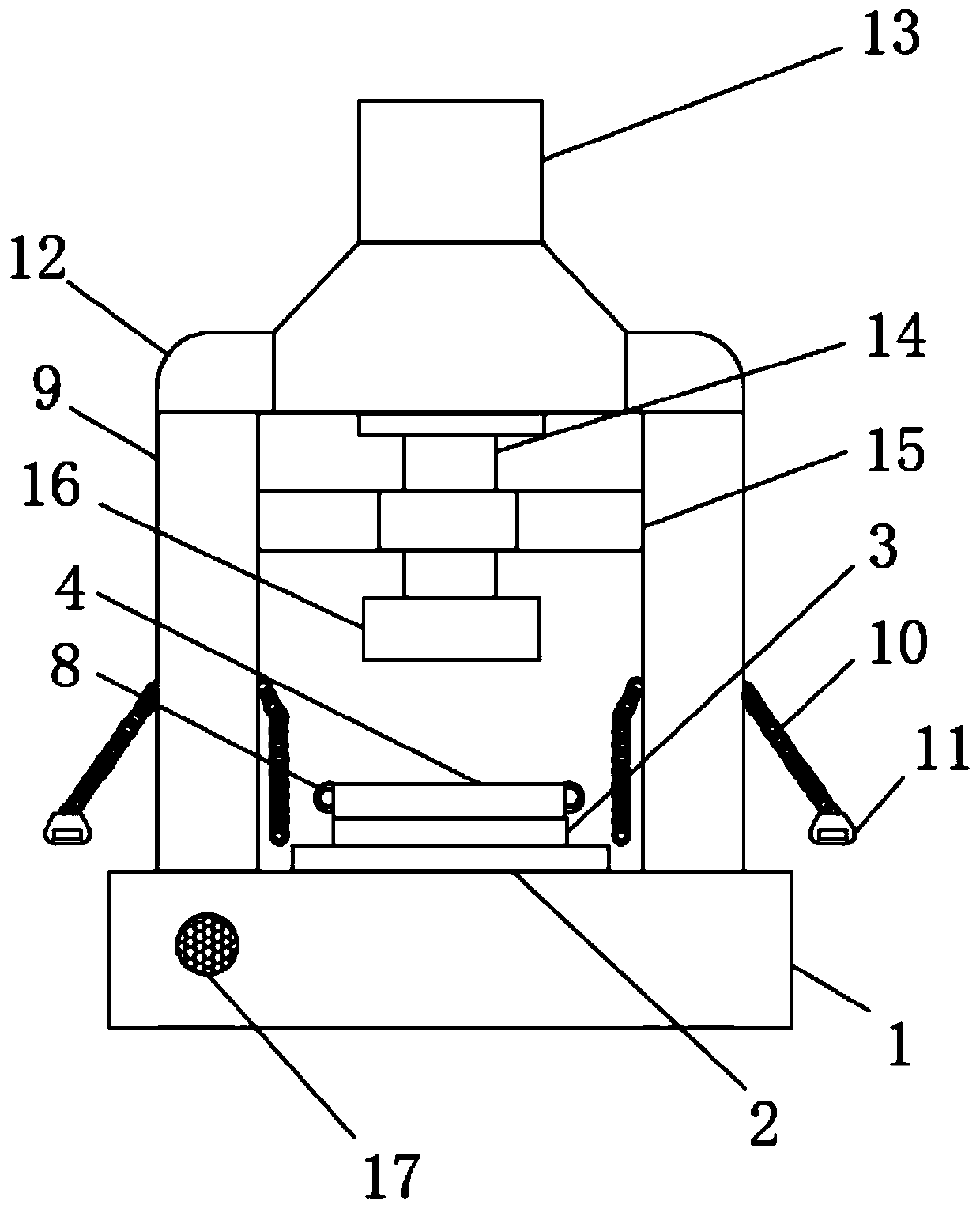 Forging device for input shaft of automobile transmission