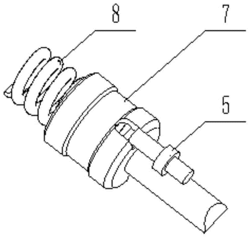 Small angle ratchet positioning device with adjustable force value and V-shaped positioning groove