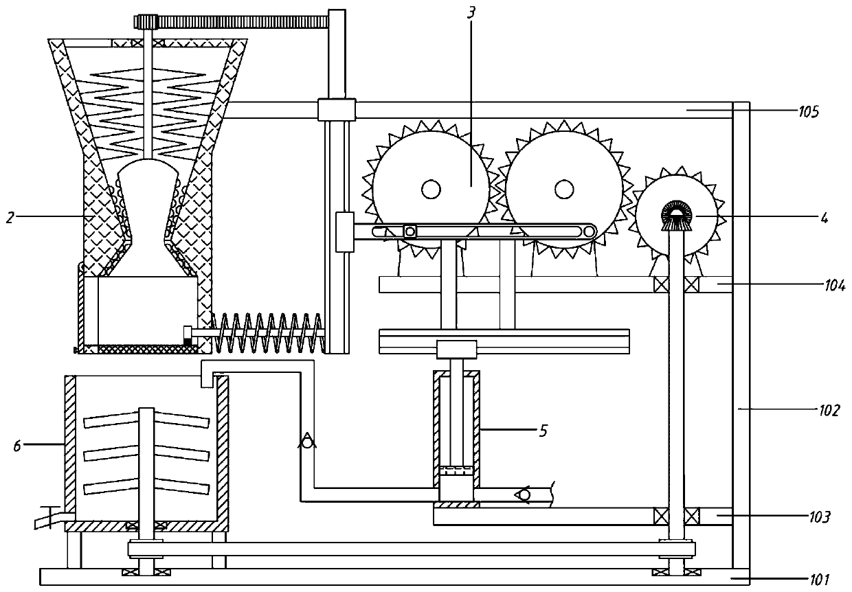 Efficient preparation machine for ceramic glaze production