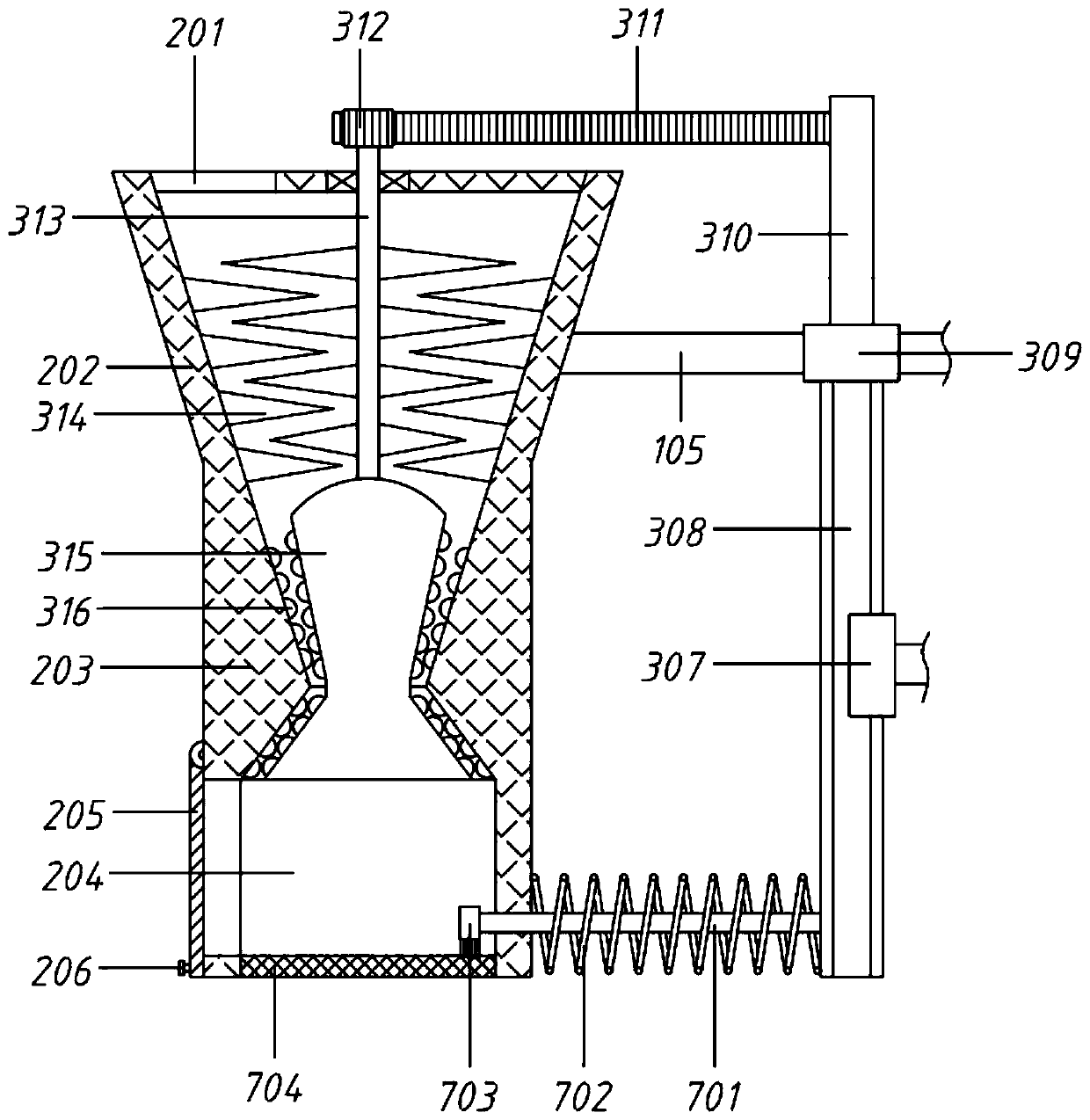 Efficient preparation machine for ceramic glaze production