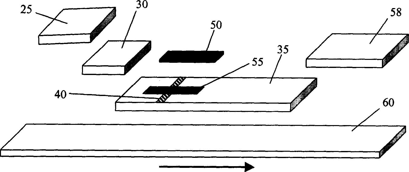 Device for displaying detection result of specimen using visual sign