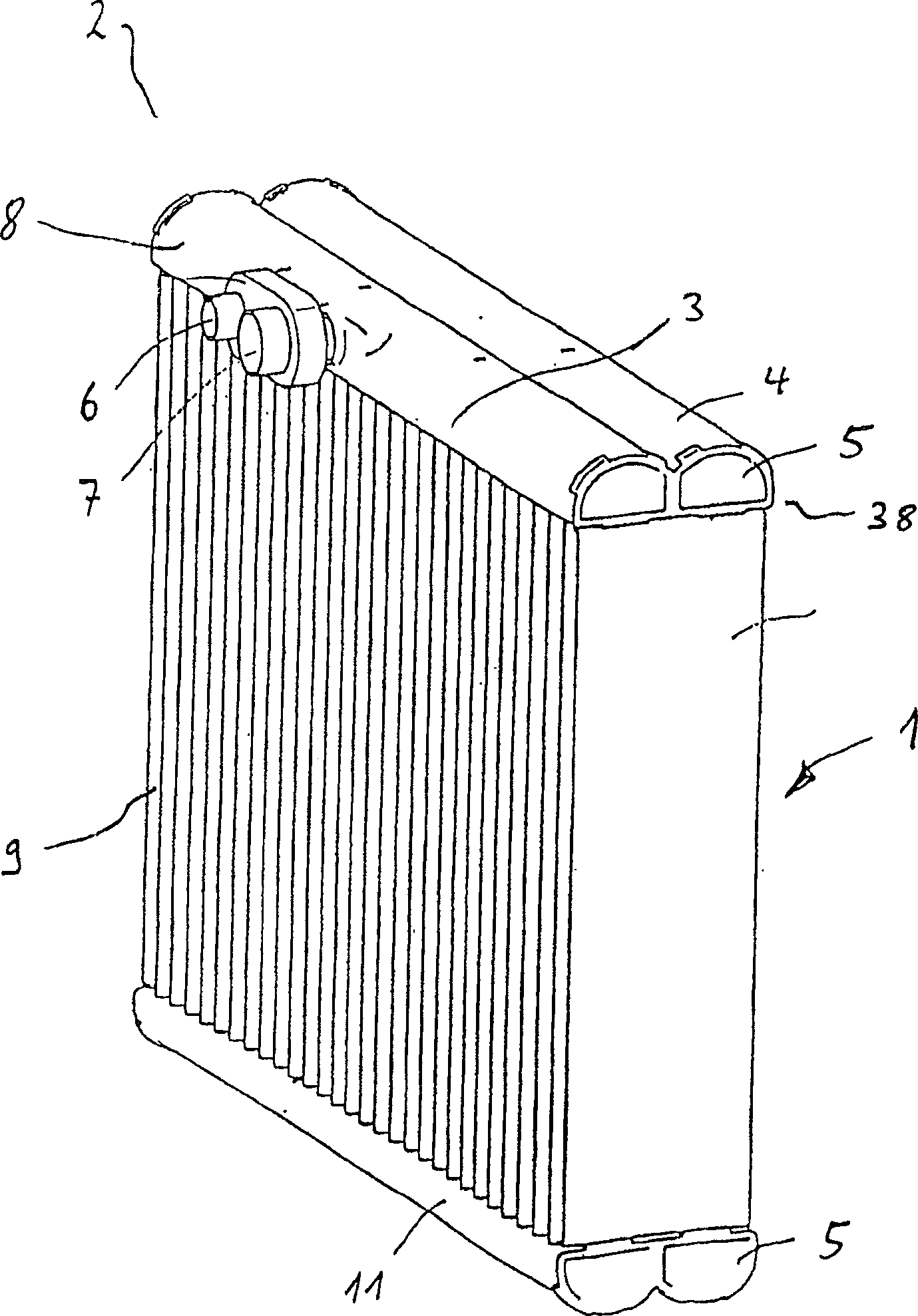 Heat exchanger in particular for an evaporator of a vehicle air-conditioning unit