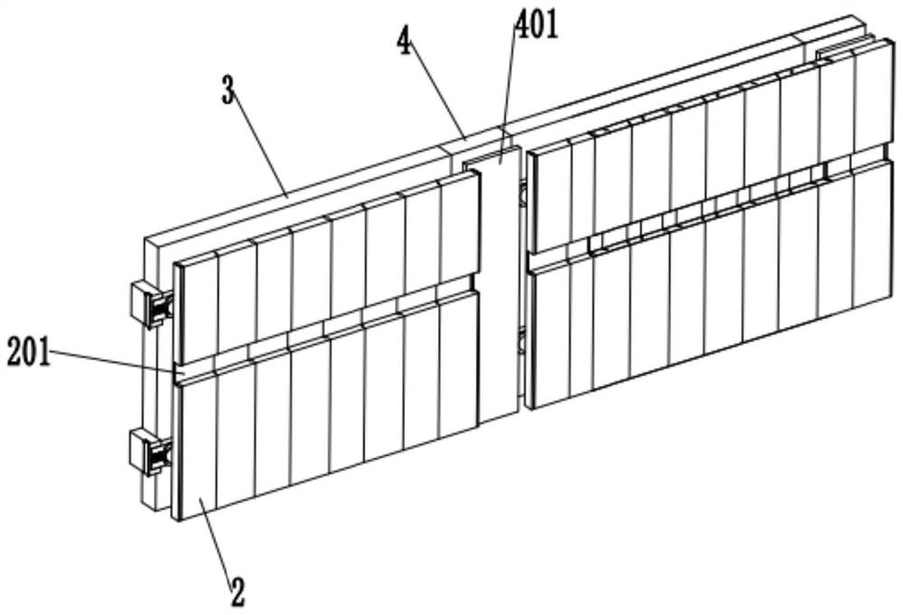 Curtain wall type side sealing device of sintering machine trolley