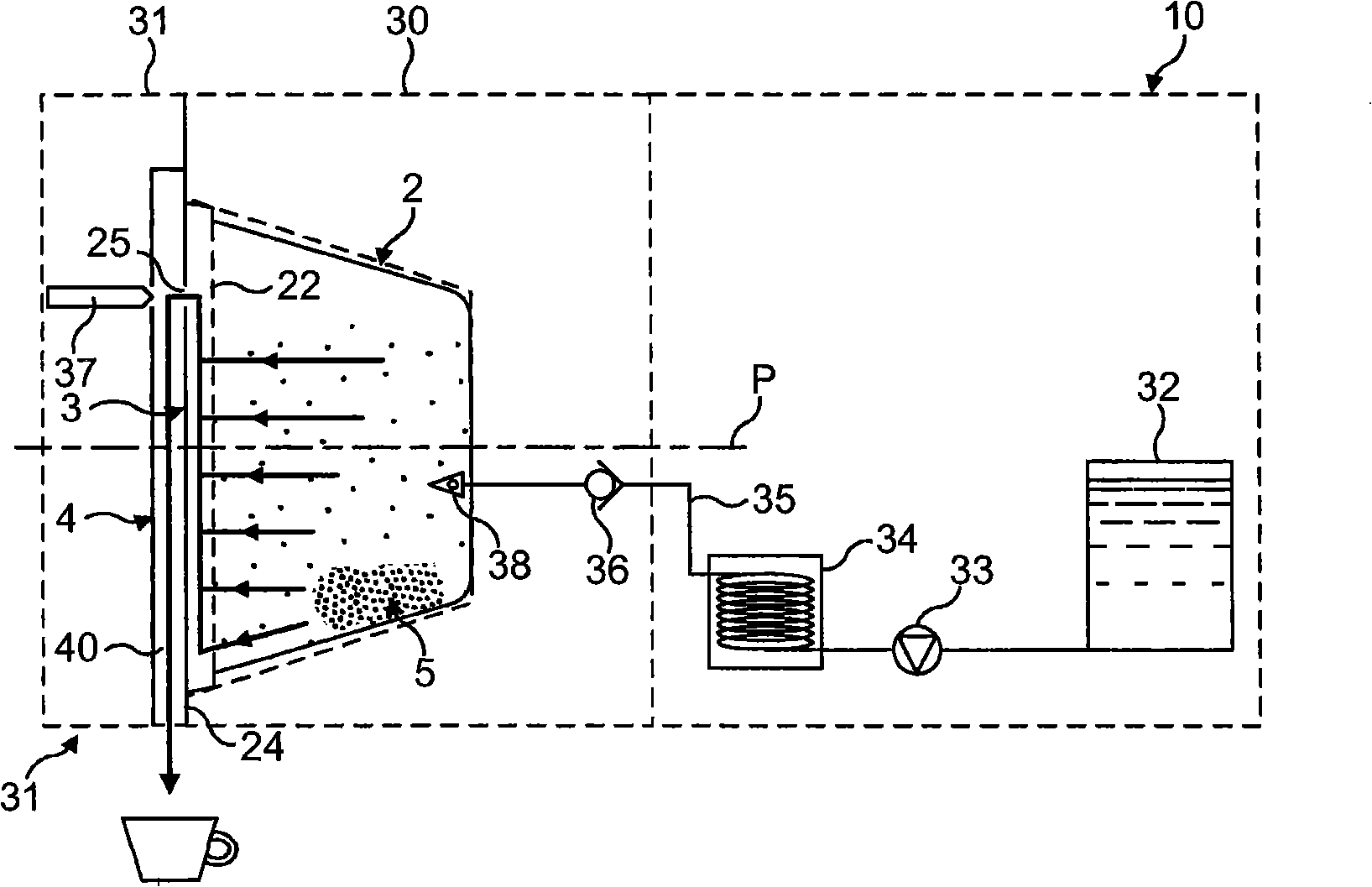 Method for preparing a beverage from a capsule