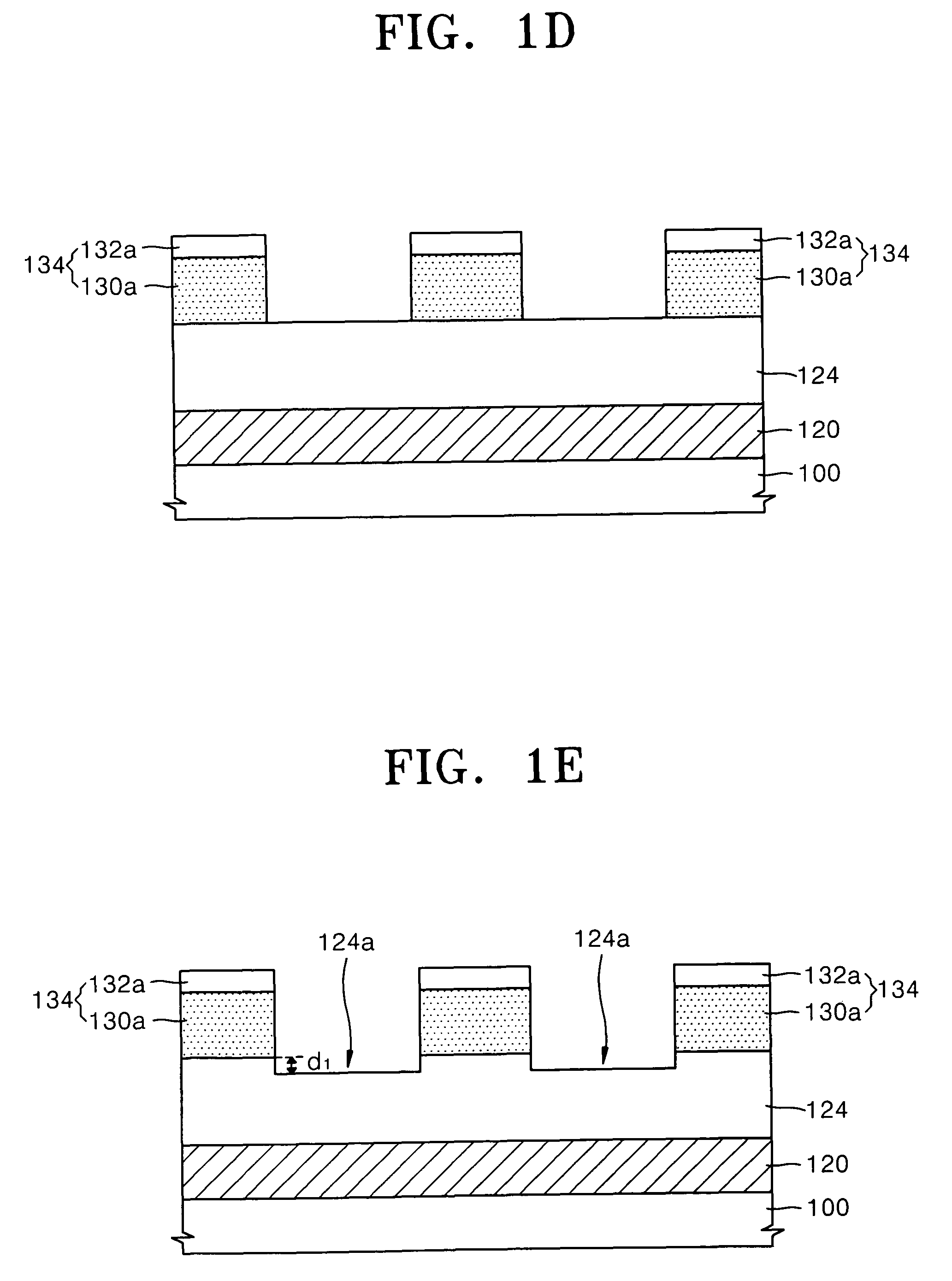 Method of forming fine patterns of semiconductor devices using double patterning