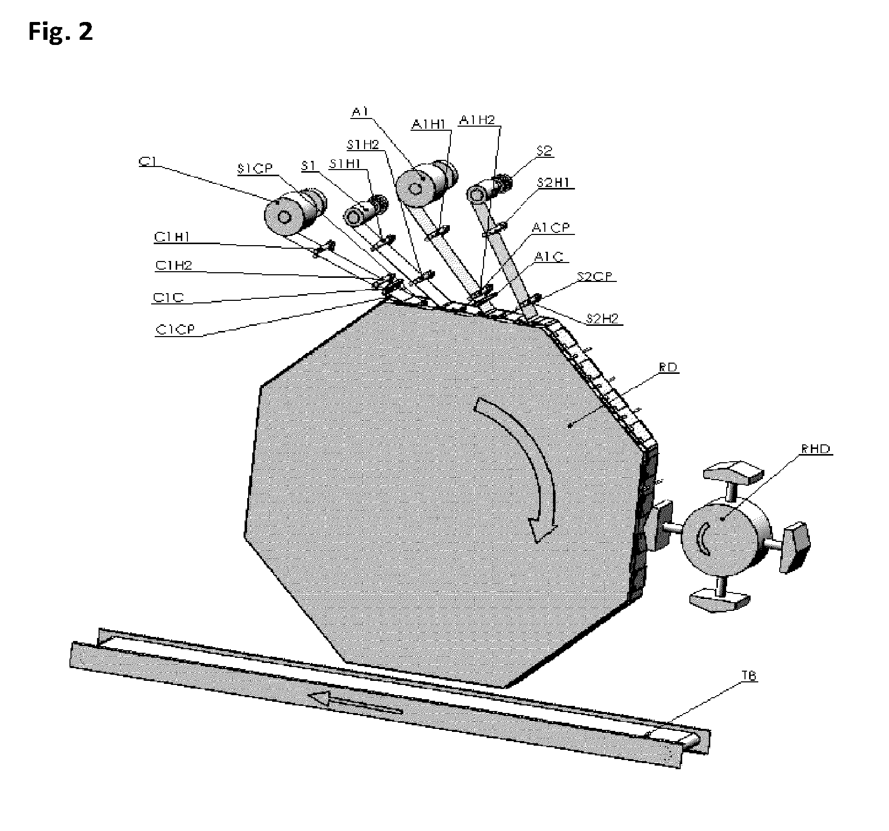 Continuous prismatic cell stacking system and method