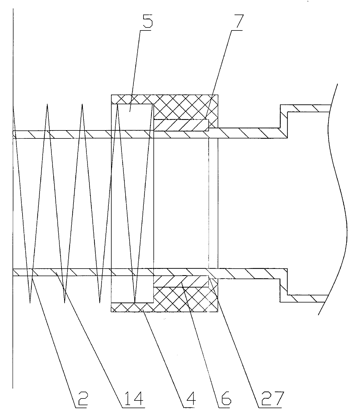 A household gas valve