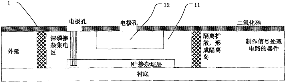 A Photodetection Sensor Compatible with Silicon Bipolar Process