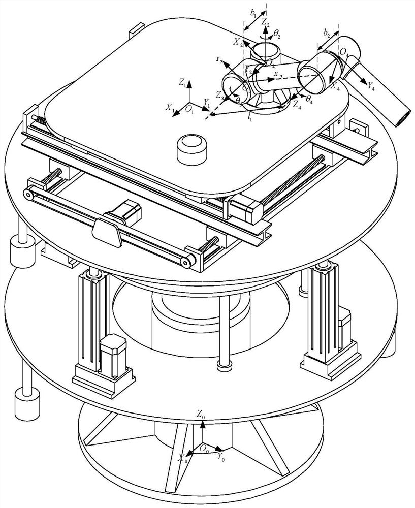 Ground variable center of mass zero gravity simulation device and simulation method