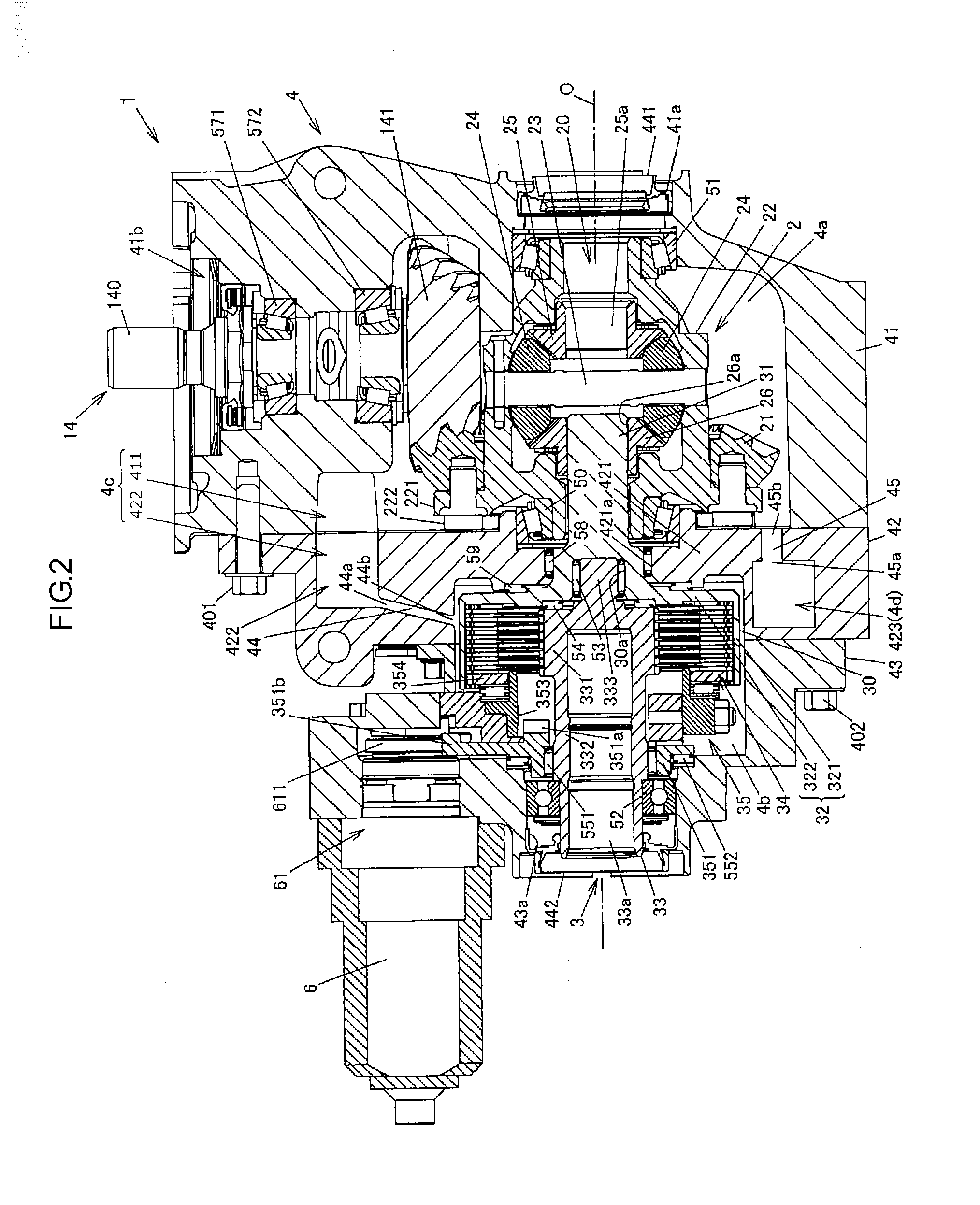 Vehicle driving force distribution device