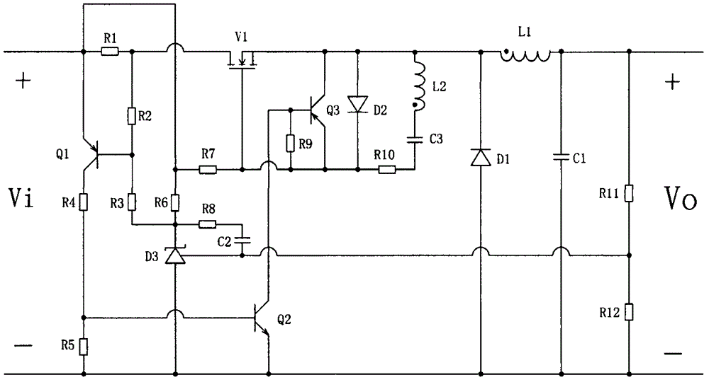 Self-excited Buck circuit