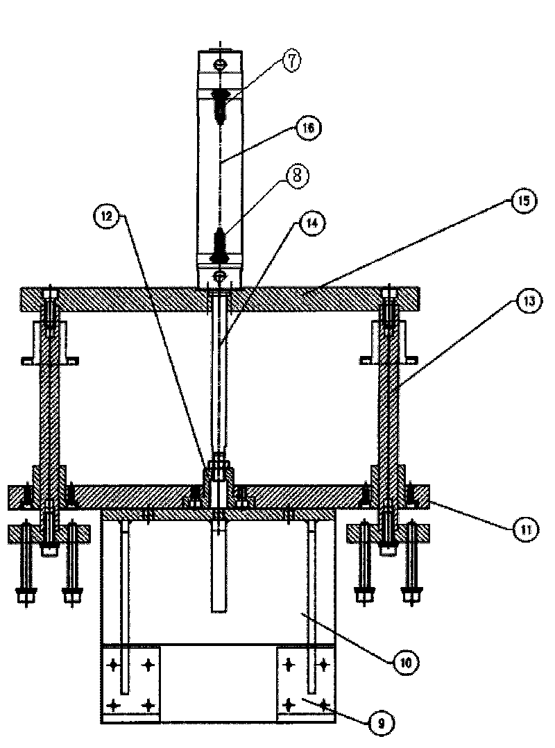 Lateral screw rod air pressure support device