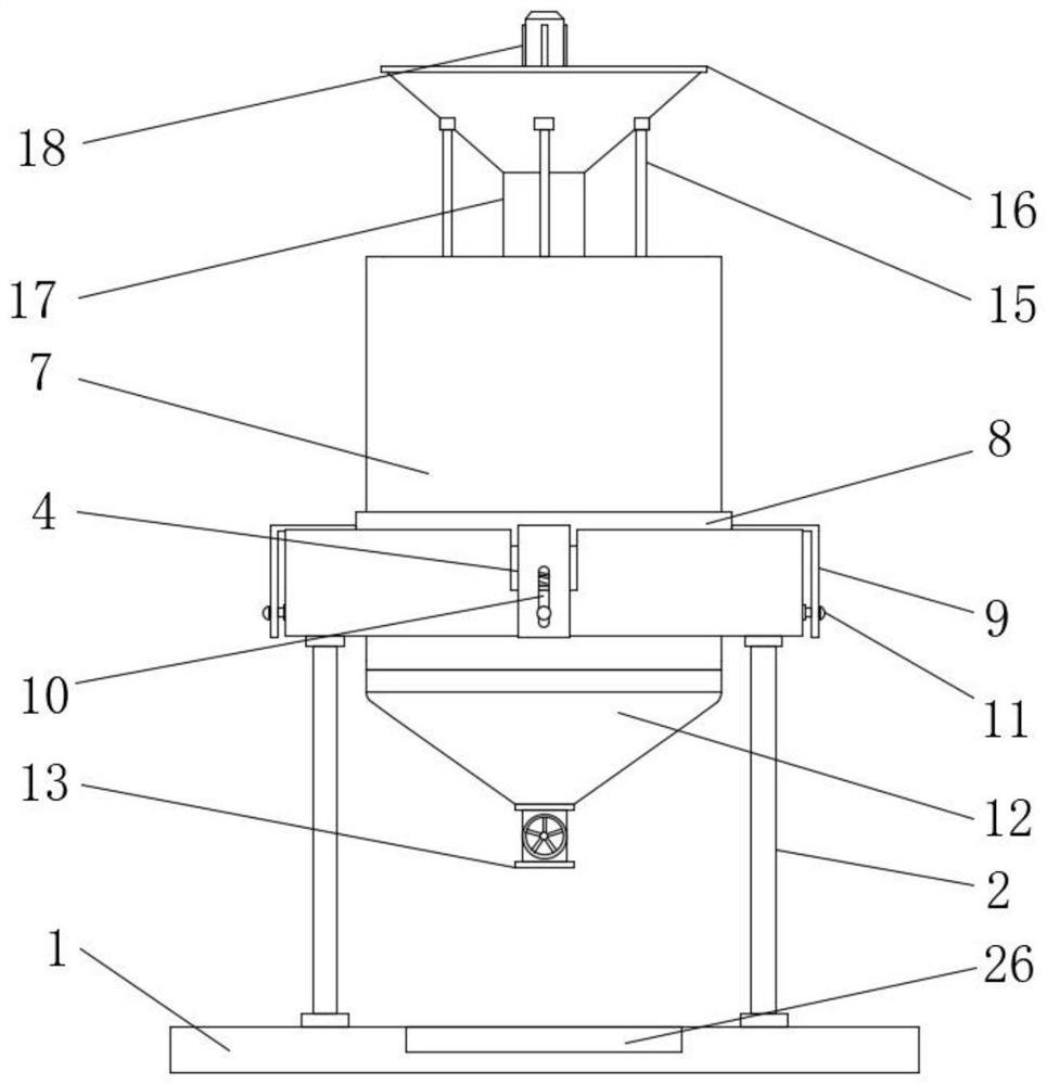 Ash mixing device for indoor decoration