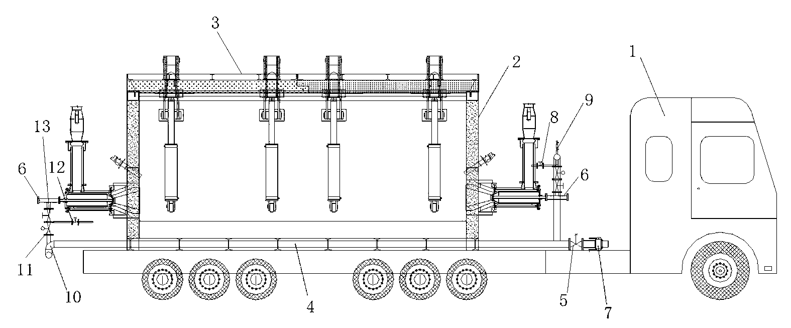 Movable gas heat holding furnace with gas pipeline device