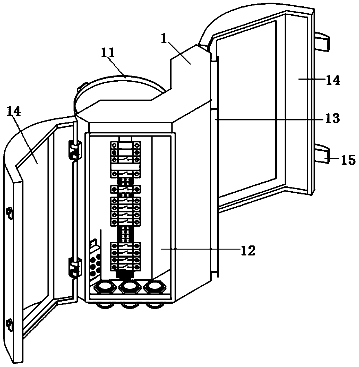 Surrounding-type typhoon-resistant emergency power supply