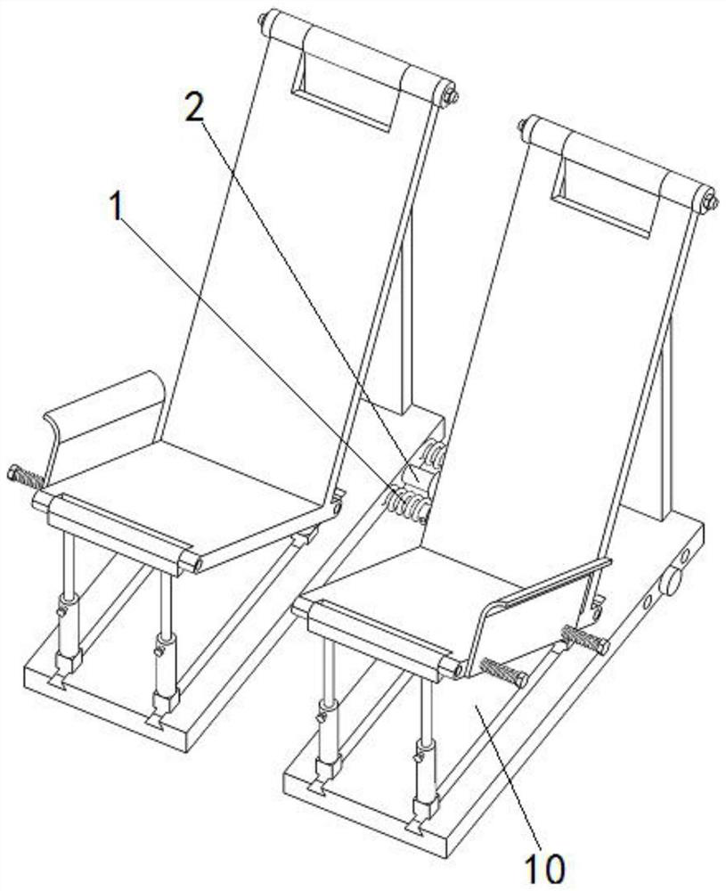 A-shaped frame positioning and mounting structure