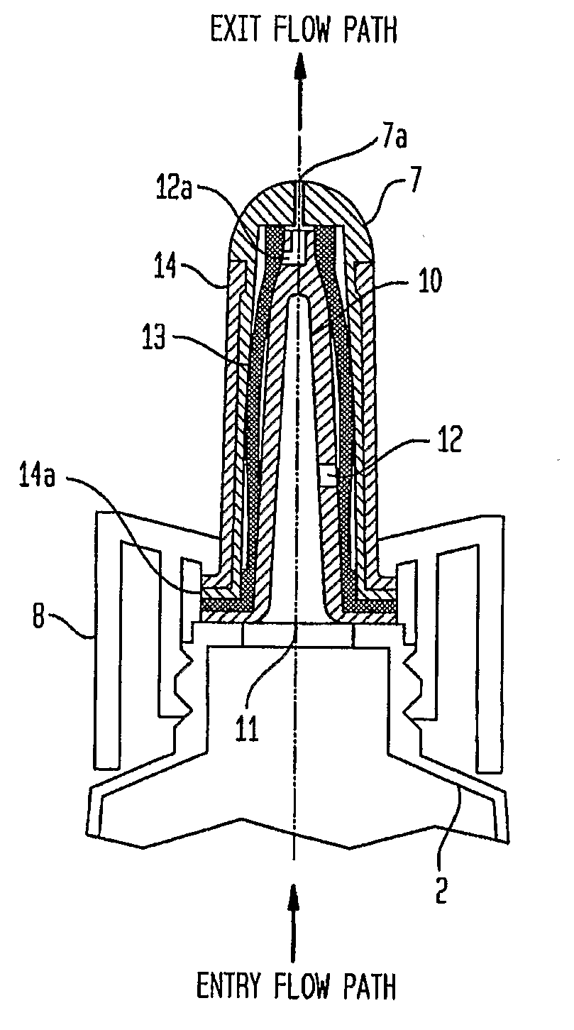 Continuously sealing one way valve assembly and fluid delivery system and formulations for use therein
