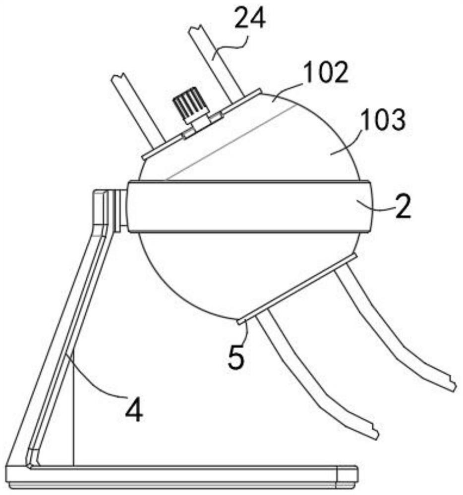 Dialysis tube fixation device for nephrology department