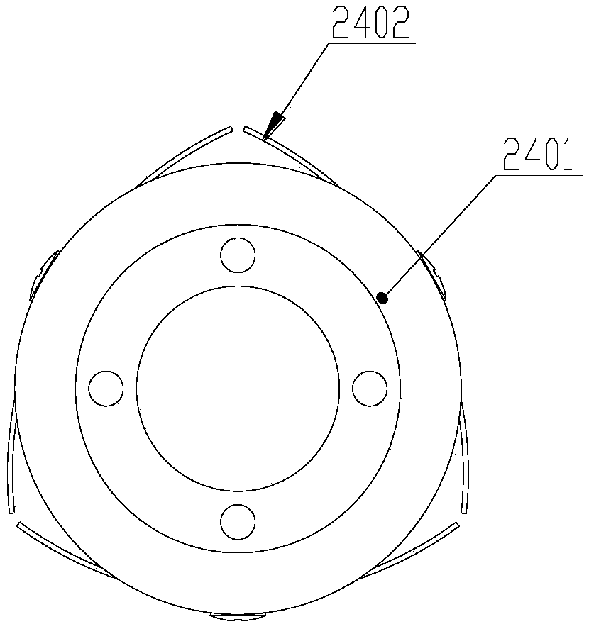 Novel rotary magnetic control circular column arc target device