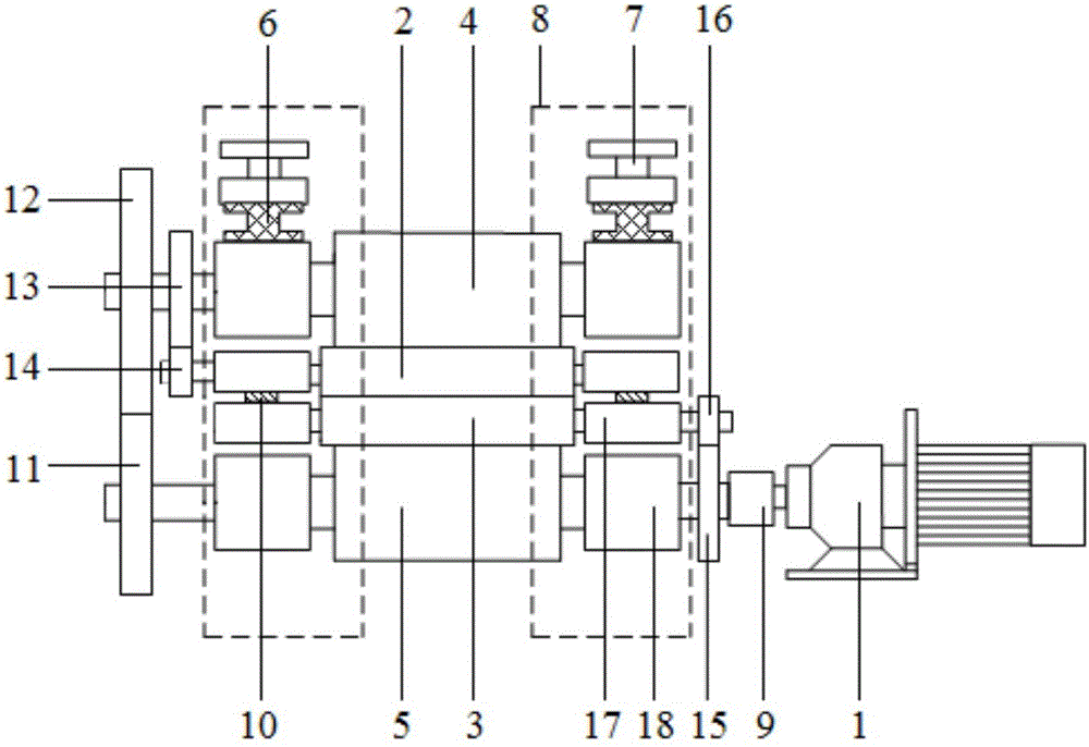 An ultra-thin strip rolling mill and its rolling method using back-up roll transmission