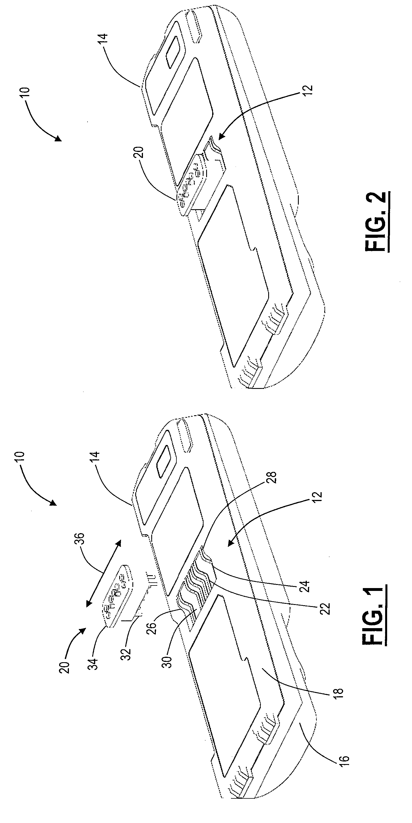 Ramped battery contact systems and methods