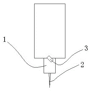 An electric drill depth control structure