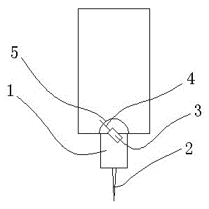 An electric drill depth control structure