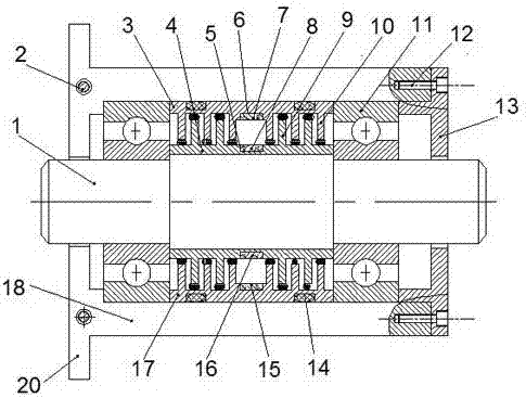 A Split Labyrinth Magnetic Fluid Sealing Device