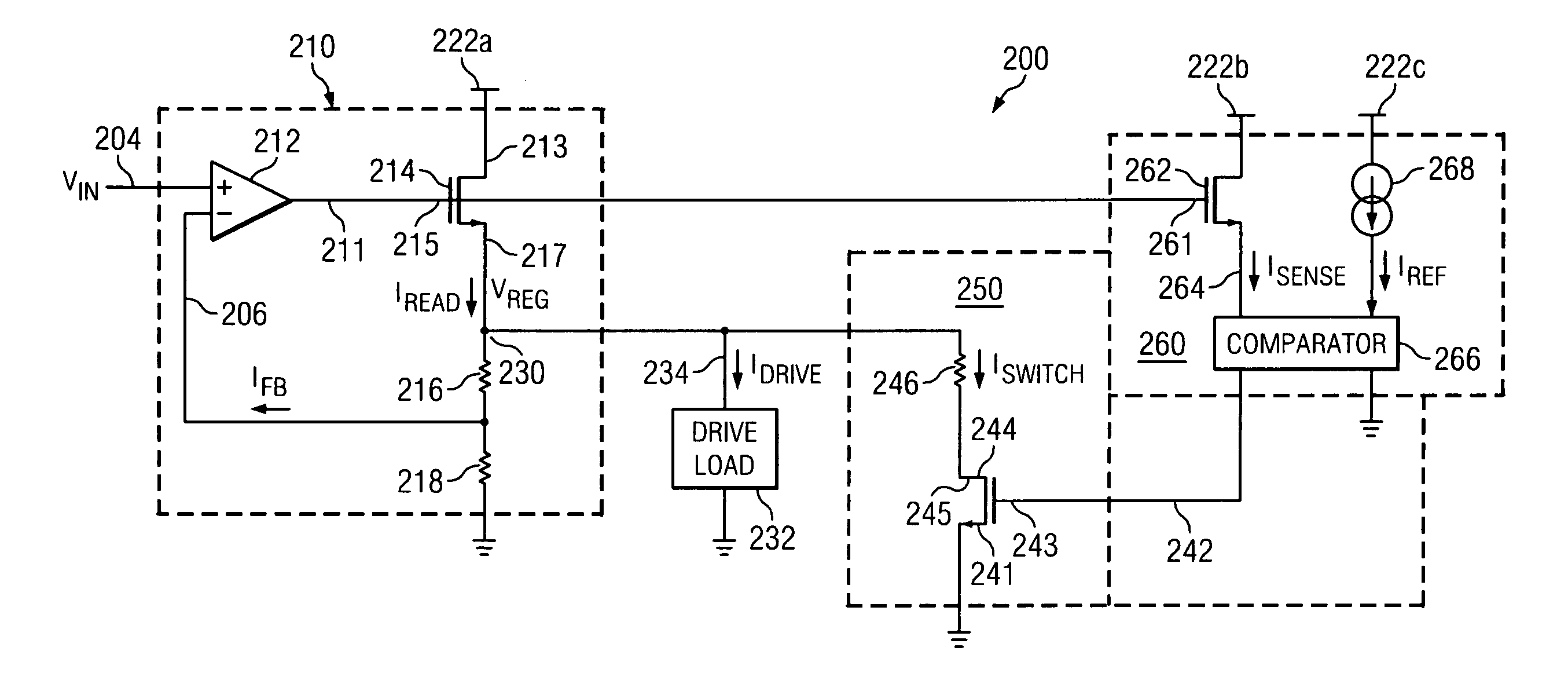 Circuits, devices and methods for regulator minimum load control