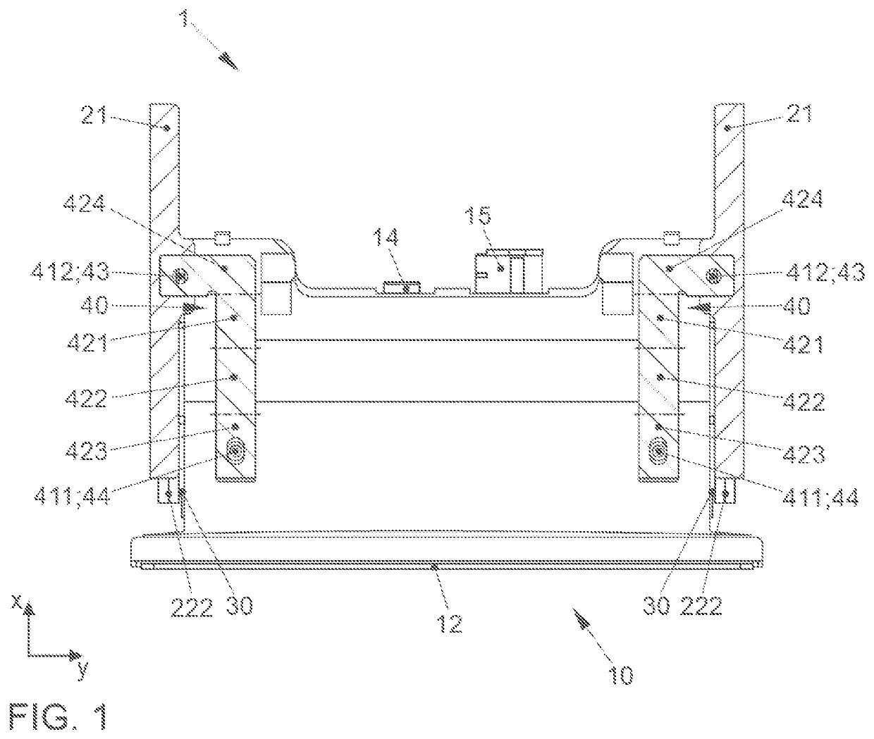 Positioning system for positioning a display device in a motor vehicle, and a motor vehicle