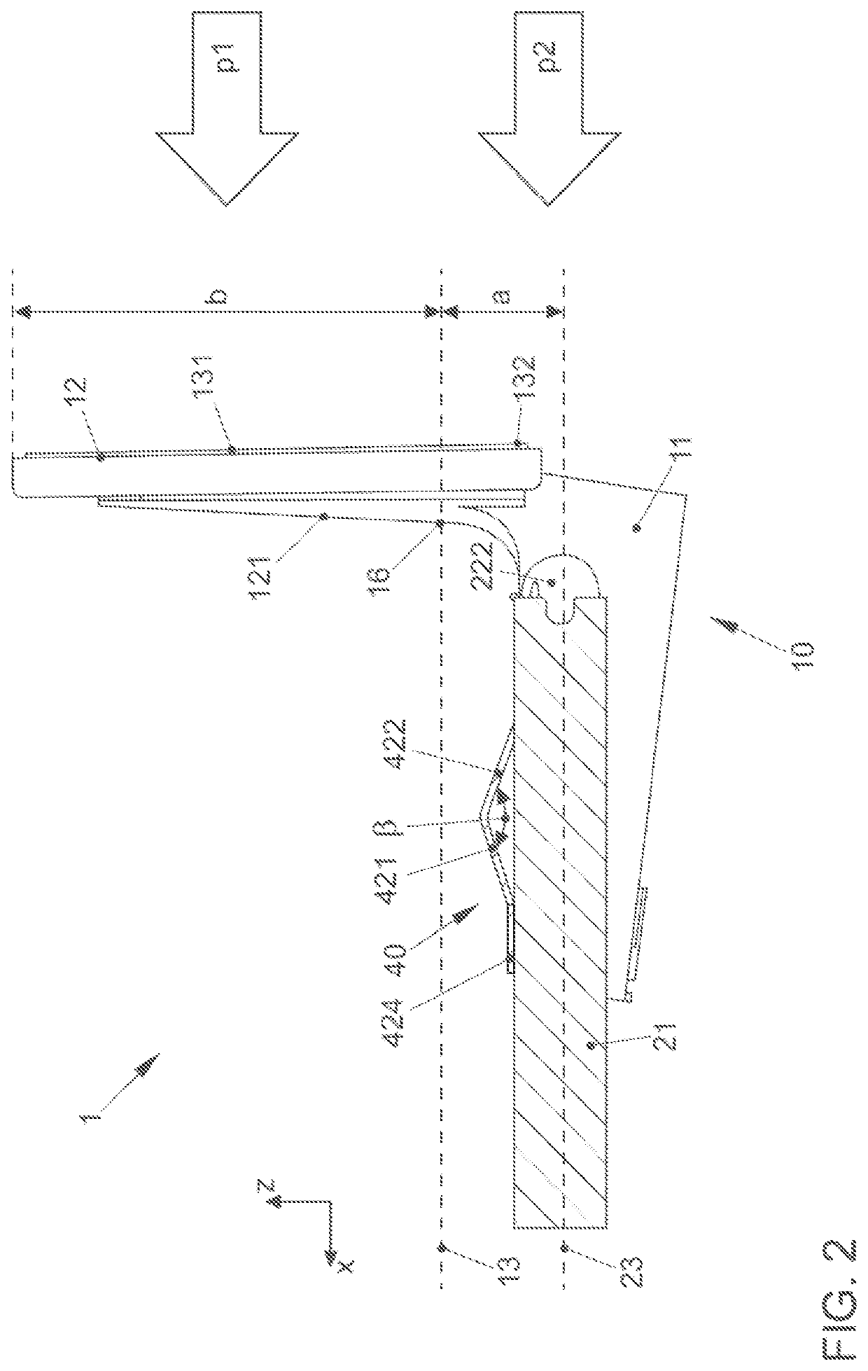 Positioning system for positioning a display device in a motor vehicle, and a motor vehicle