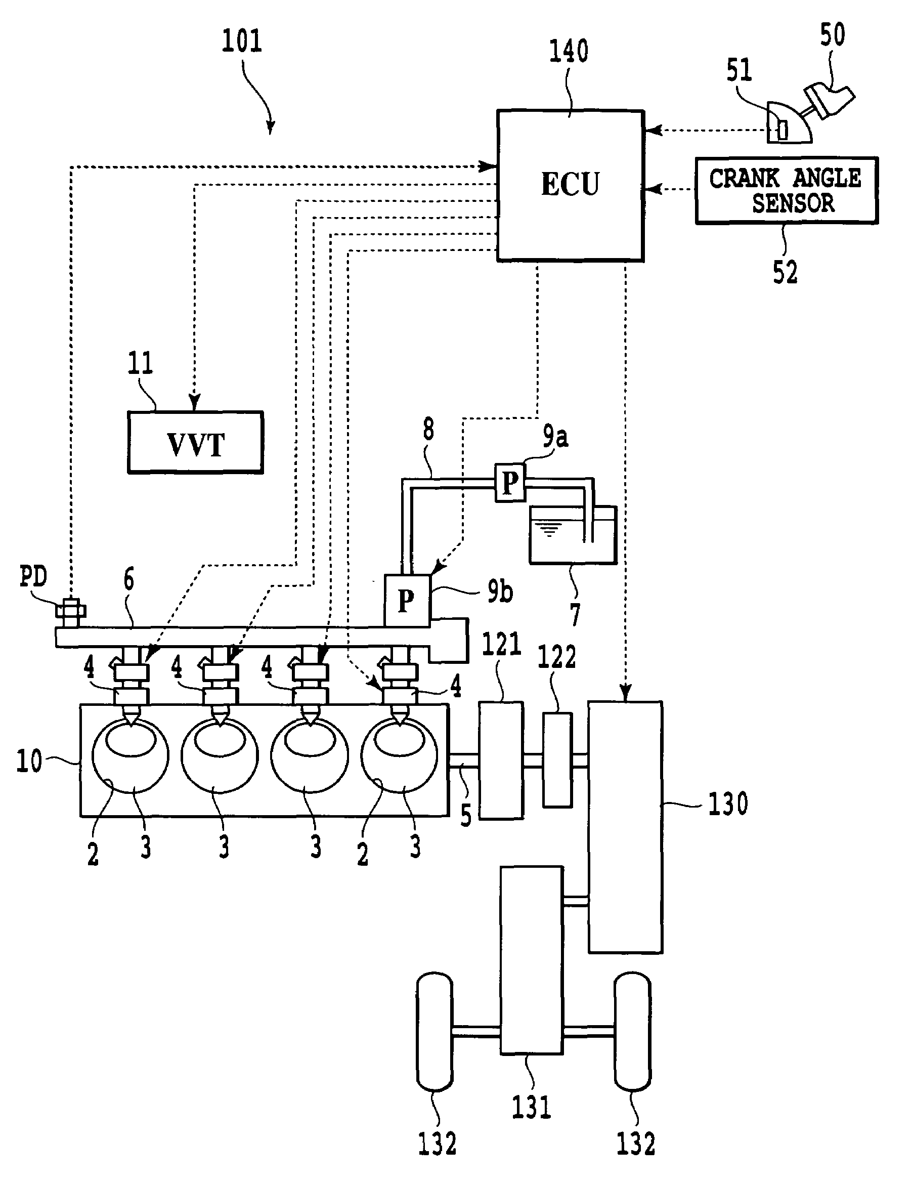 Device and method for controlling engine
