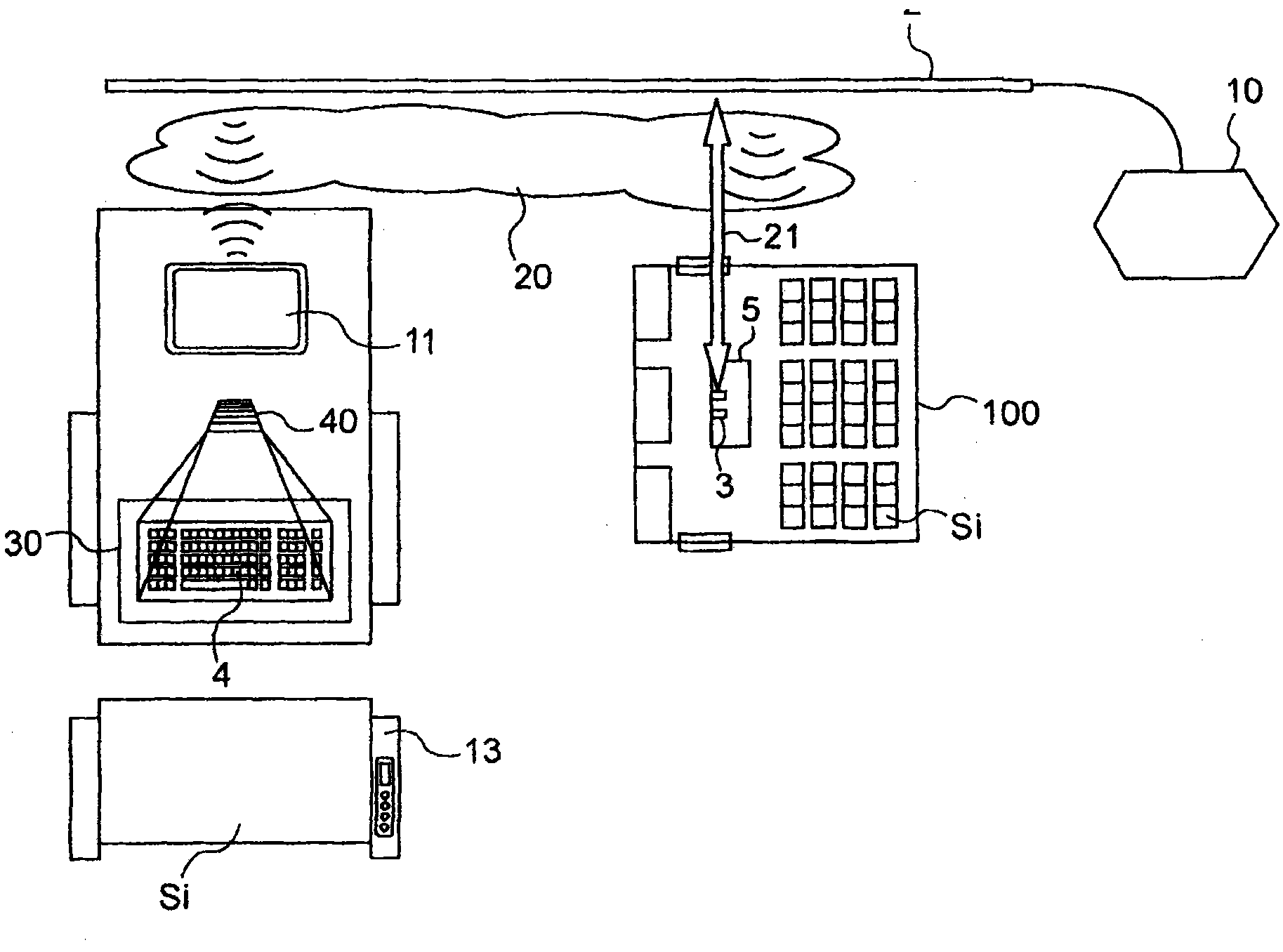 System and method for accessing a personal computer device onboard an aircraft and aircraft equipped with such system