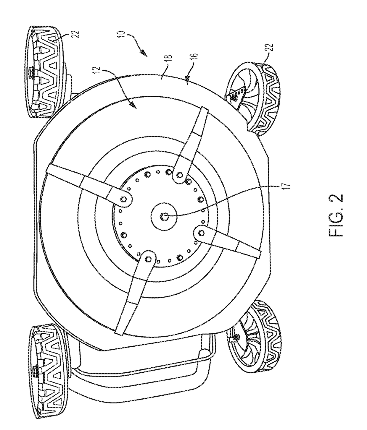 Low-energy blade system having a quick-attach mechanism