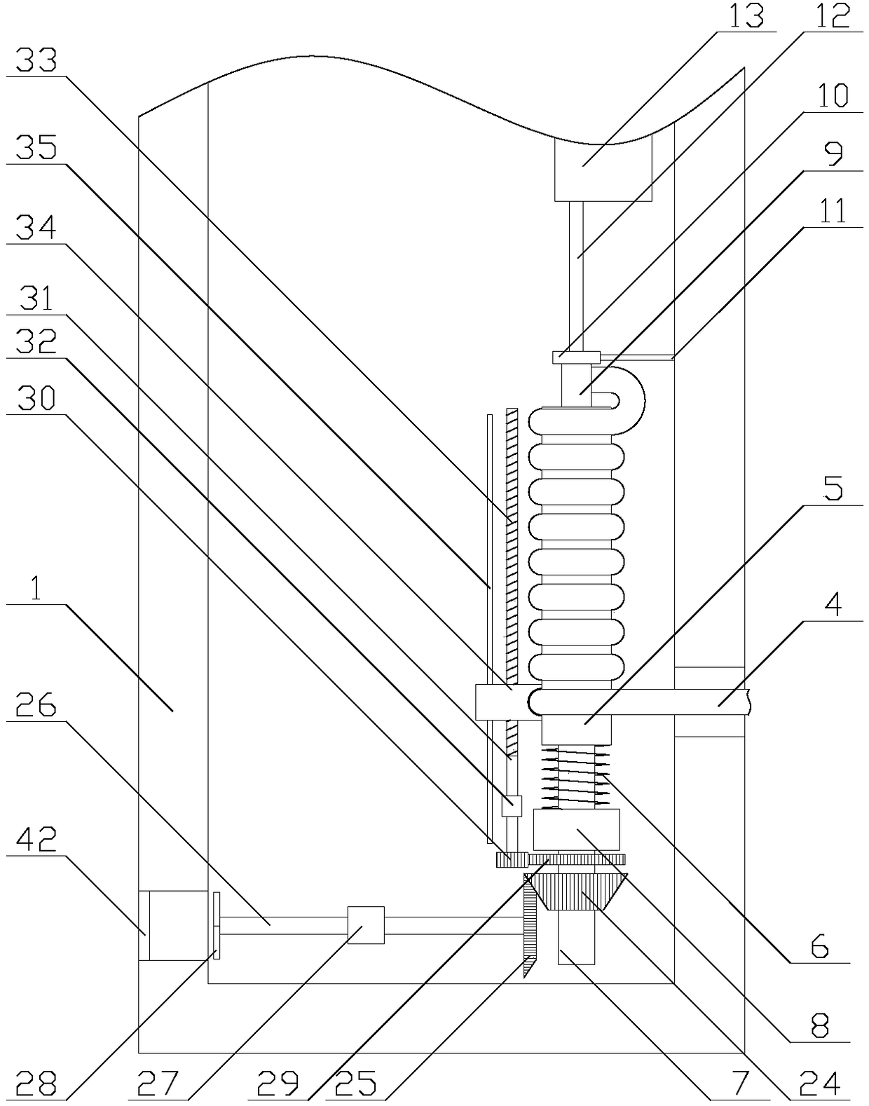 Convenient electronic detecting device with accommodating function