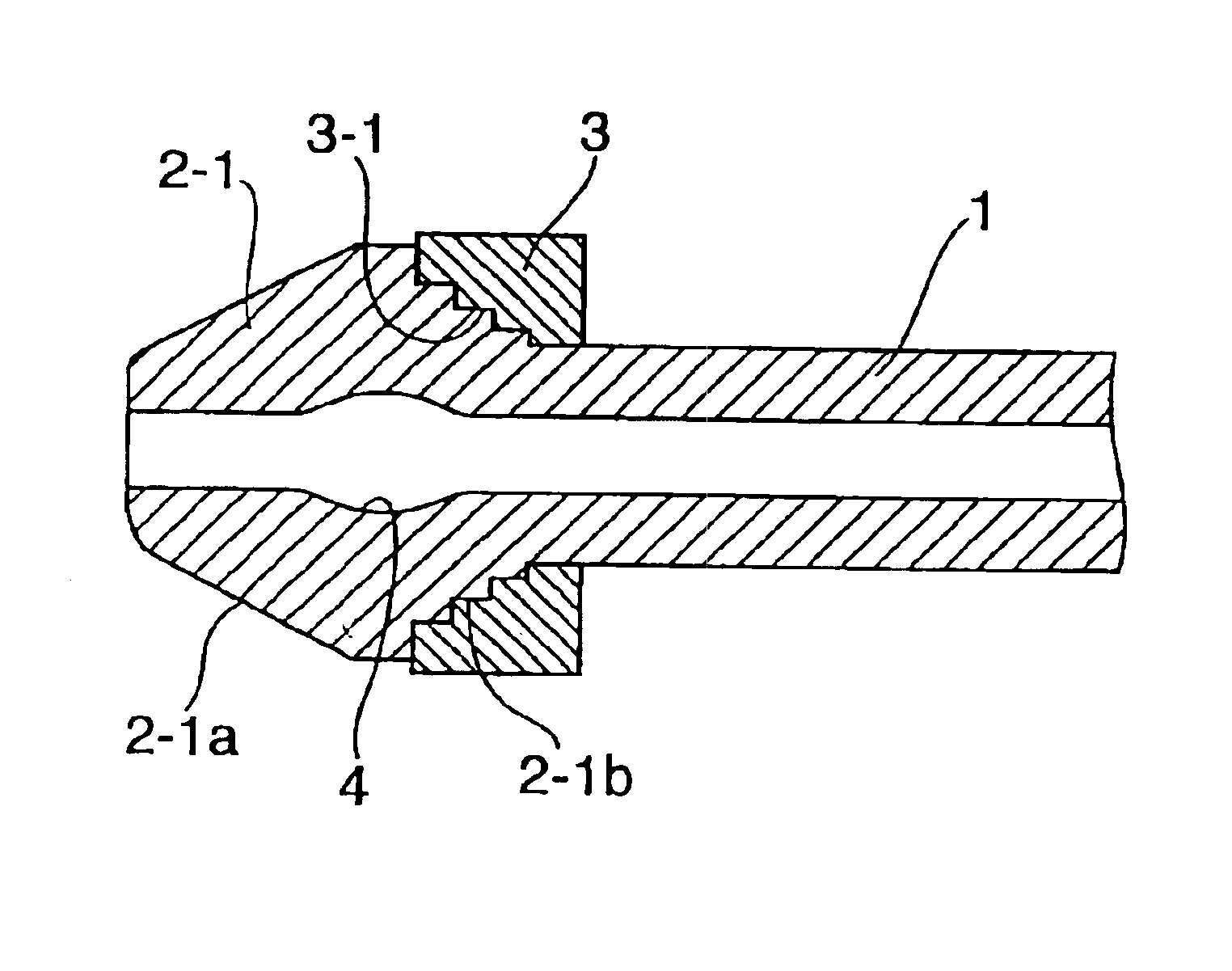 High-pressure fuel injection pipe having connecting head