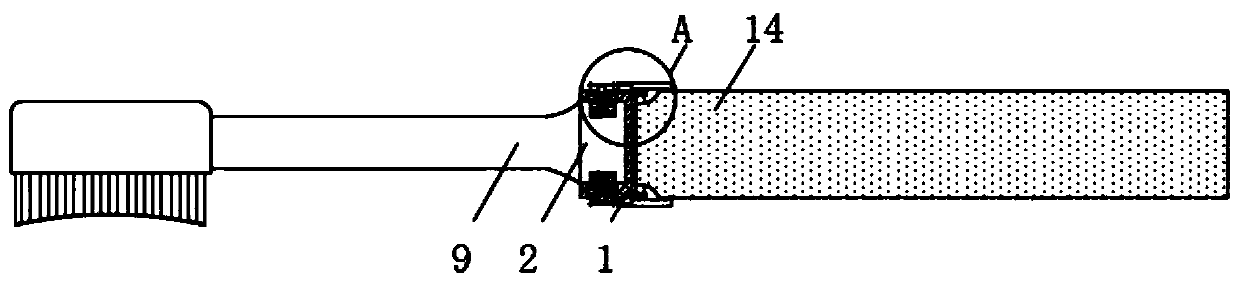 Brush head device of multifunctional oral care tool