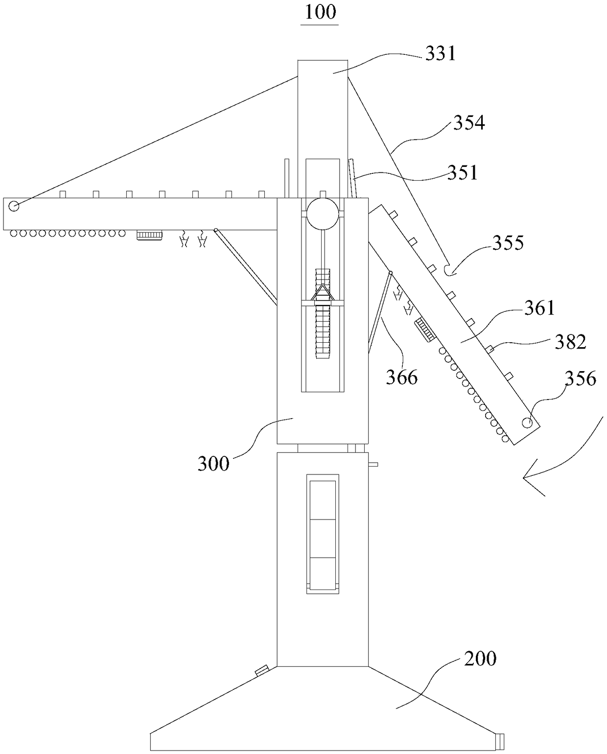 A floor-type intelligent clothes-drying equipment and a clothes-drying system