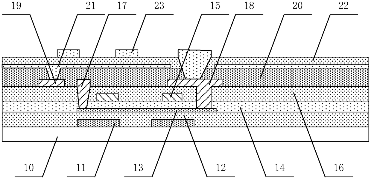 Array substrate and preparation method thereof, and touch control display panel