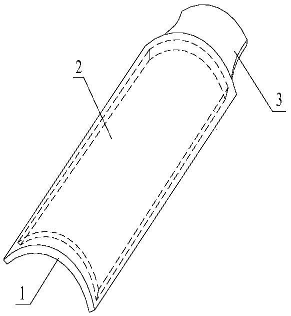 Heat preservation type glass imbrex and preparation method thereof