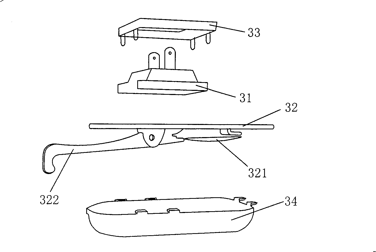 Initiative type thermal drive snap lock