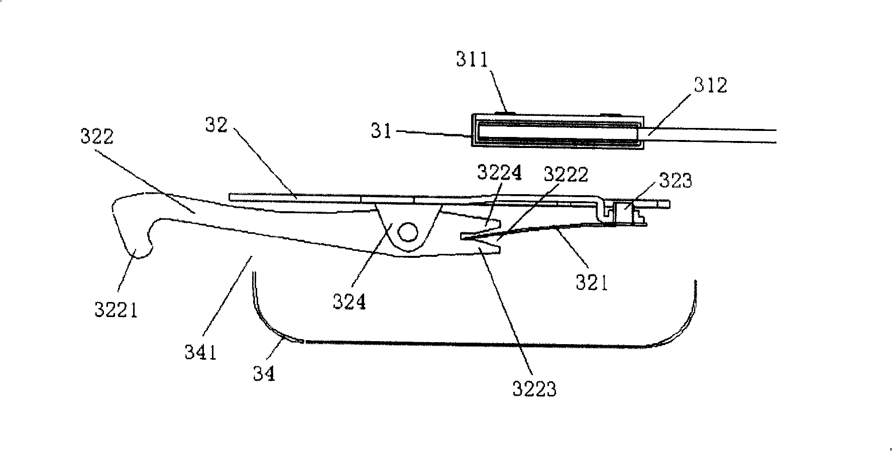 Initiative type thermal drive snap lock