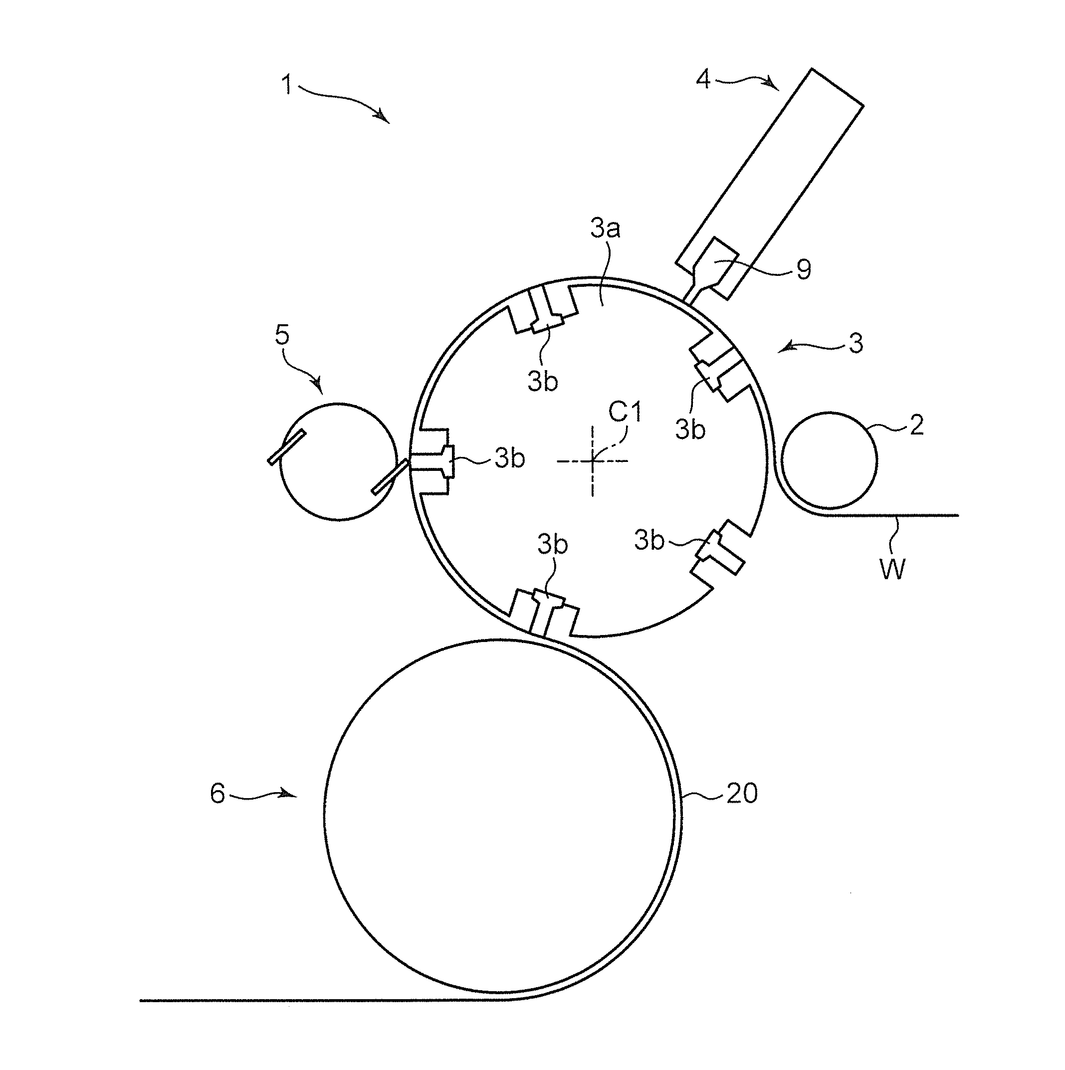 Ultrasonic horn, welder provided therewith, and method of producing disposable diaper using ultrasonic horn