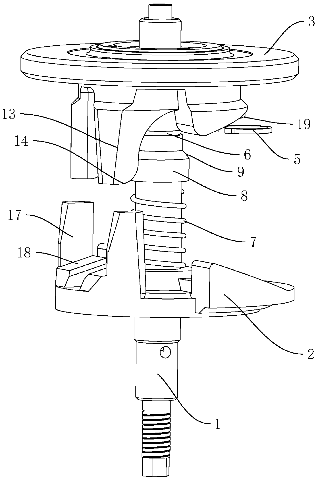 Automobile air conditioner compressor and tilting tray structure thereof