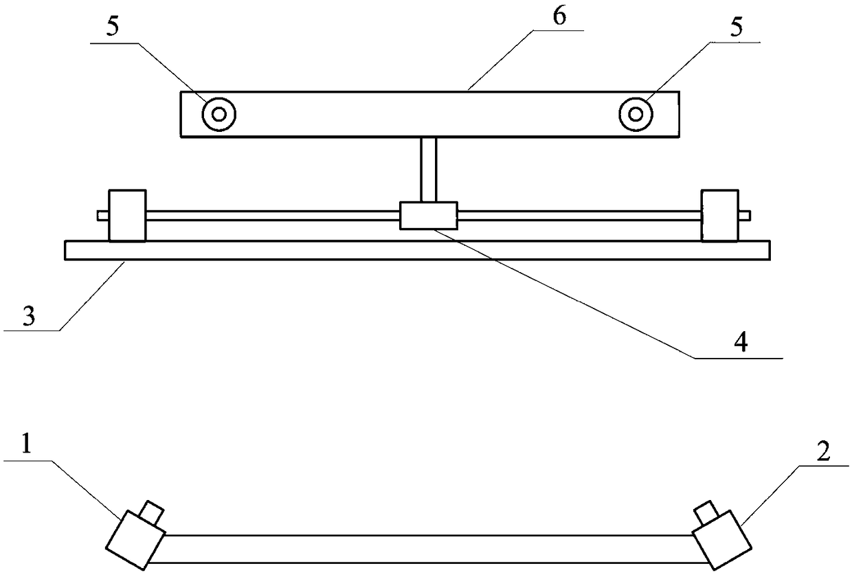 A dual-camera measurement method for precise calibration of the distance between optical marking points