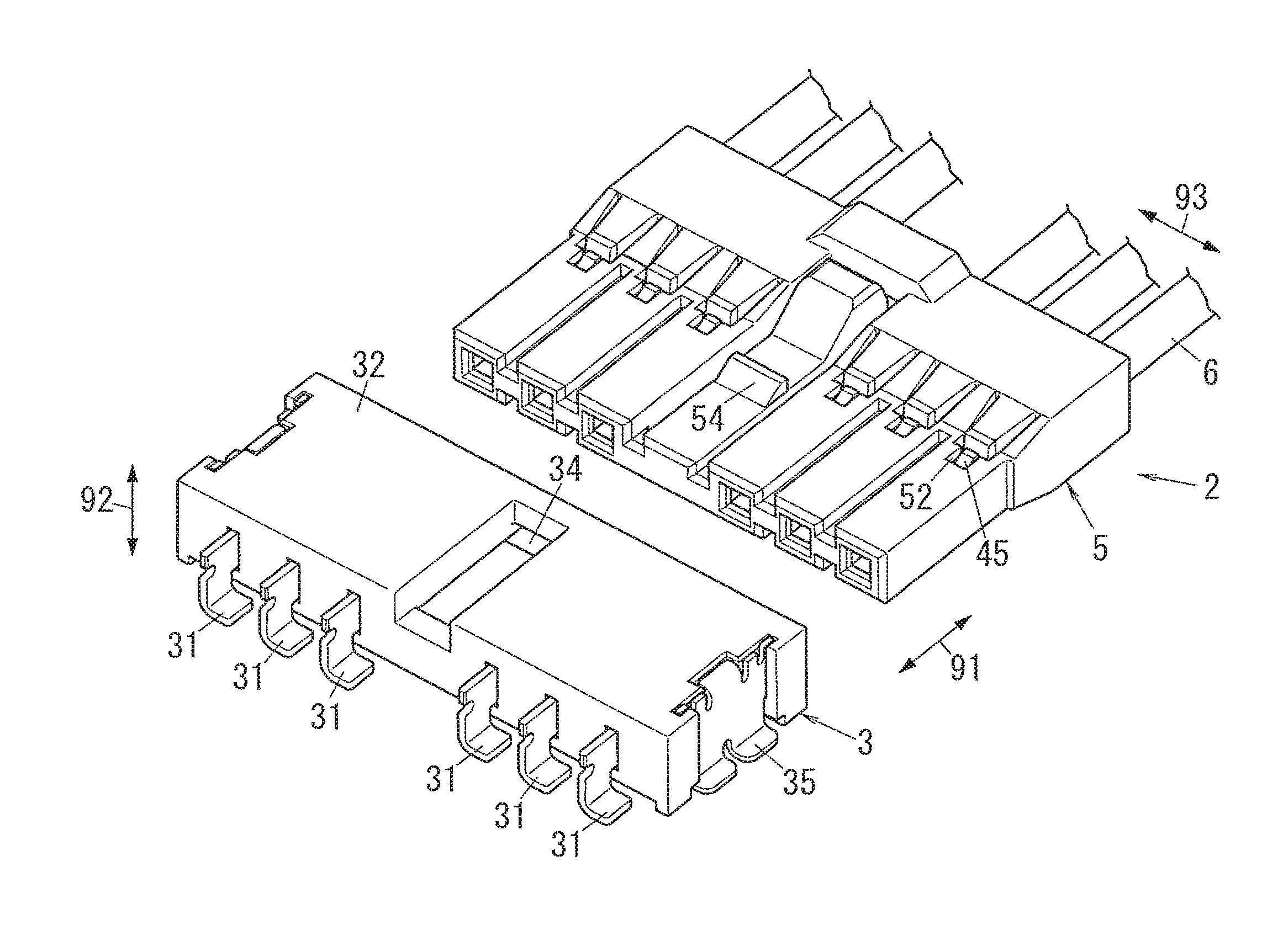 Connector and connector device