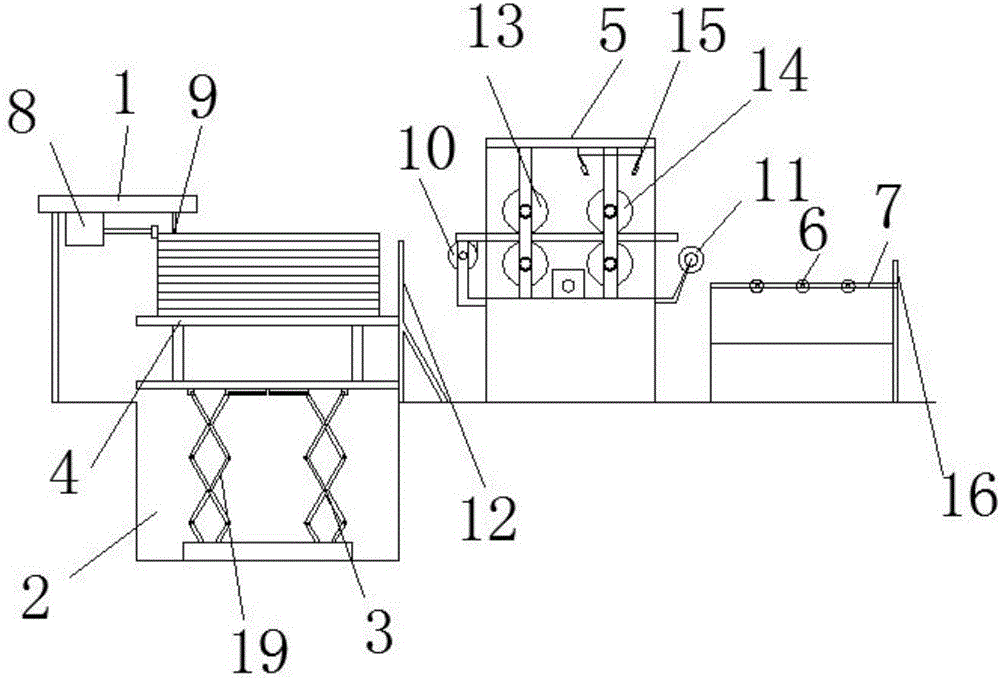 Novel automatic gluing device for plate