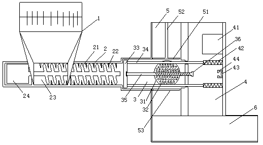 Bundling and compacting device for ensiling straw