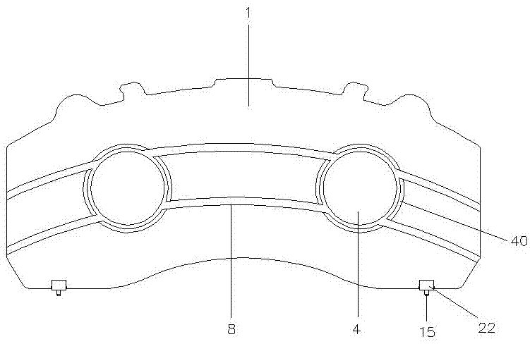A heat-dissipating brake pad