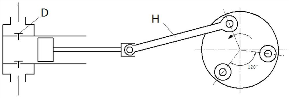 A hydraulic reciprocating drive mechanism and hydraulic reciprocating drive pump